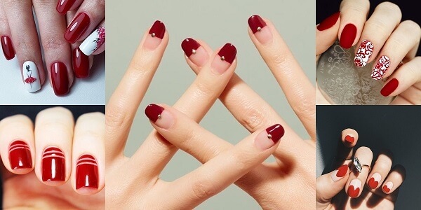 20 mẫu nail đỏ mận đẹp kiêu sa nổi da được yêu thích nhất