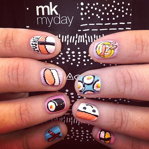 Những mẫu nail xịn xò nhất cho cô nàng đam mê ăn uống! 6