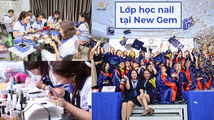 Lớp học nail new gem