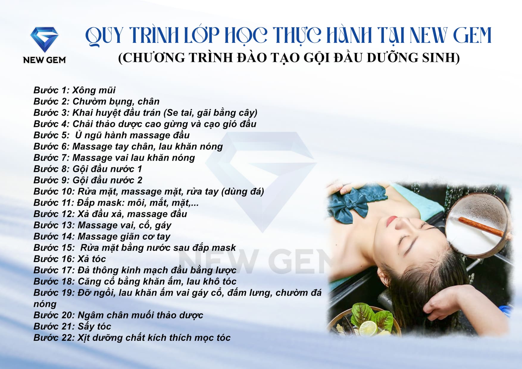 Khóa học Gội Đầu Dưỡng Sinh 21