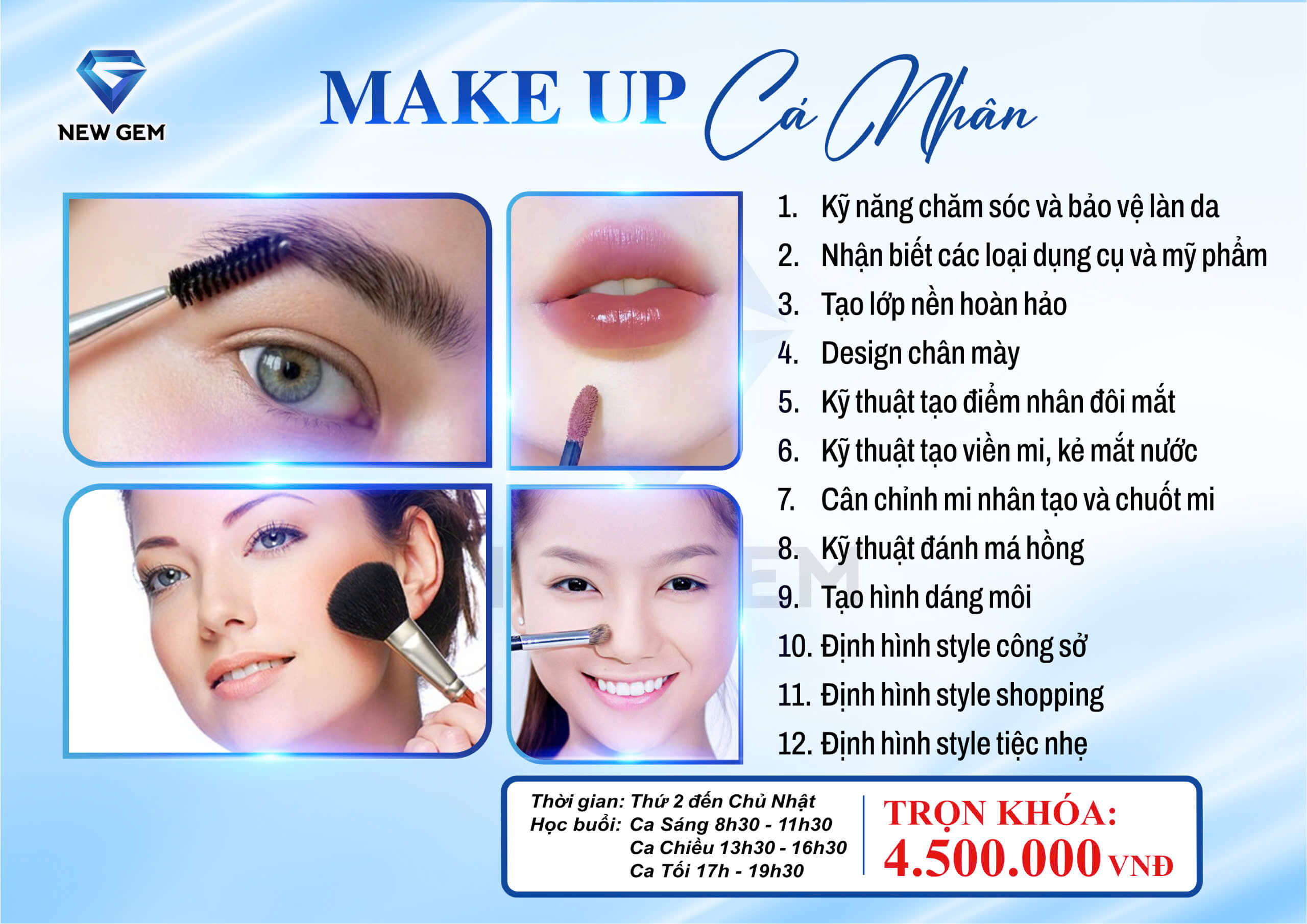 Khóa học Makeup cá nhân 24